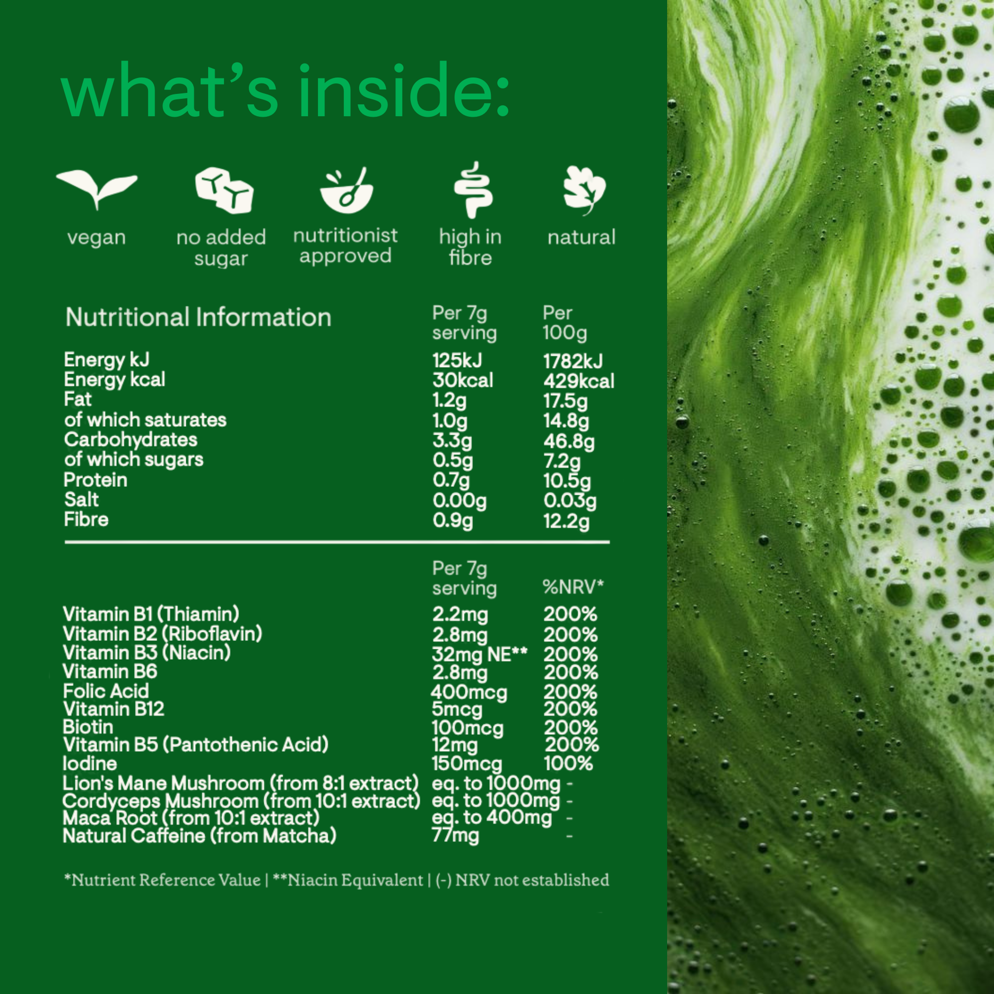 Matcha + Mushroom Super Blend