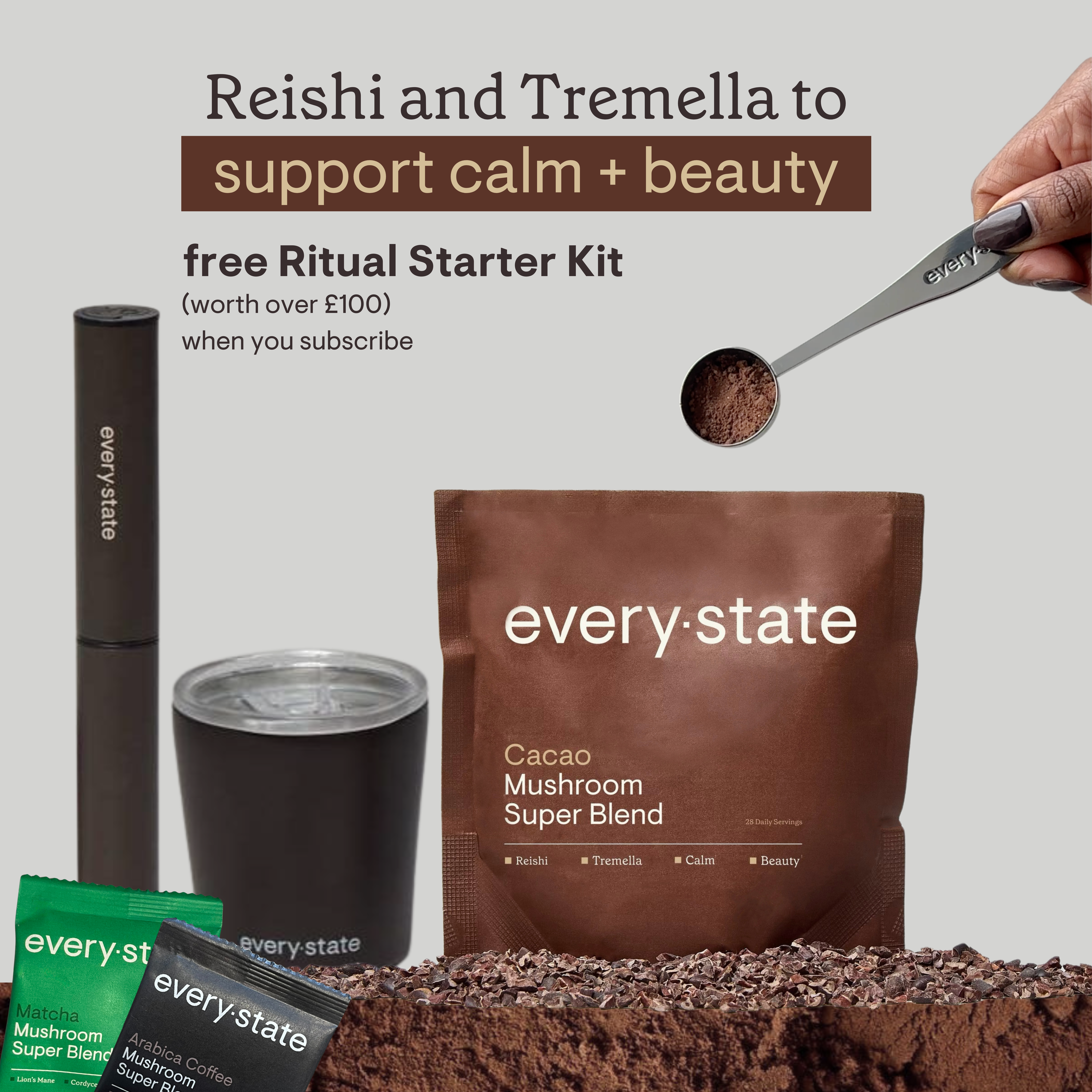 Cacao + Mushroom Super Blend