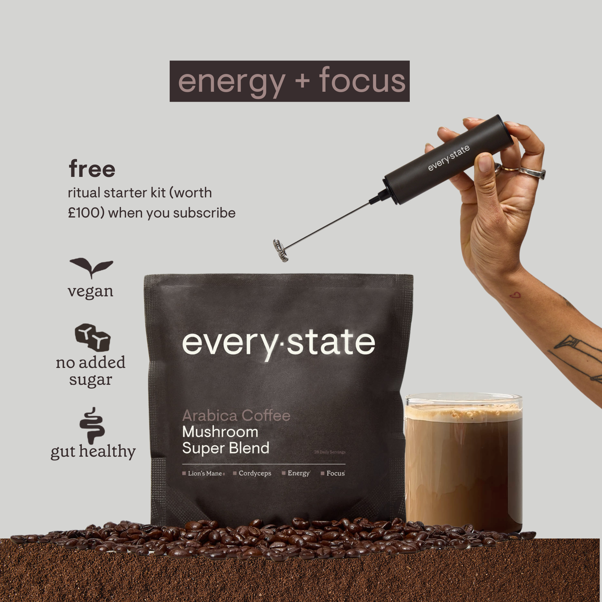 Arabica Coffee + Mushroom Super Blend