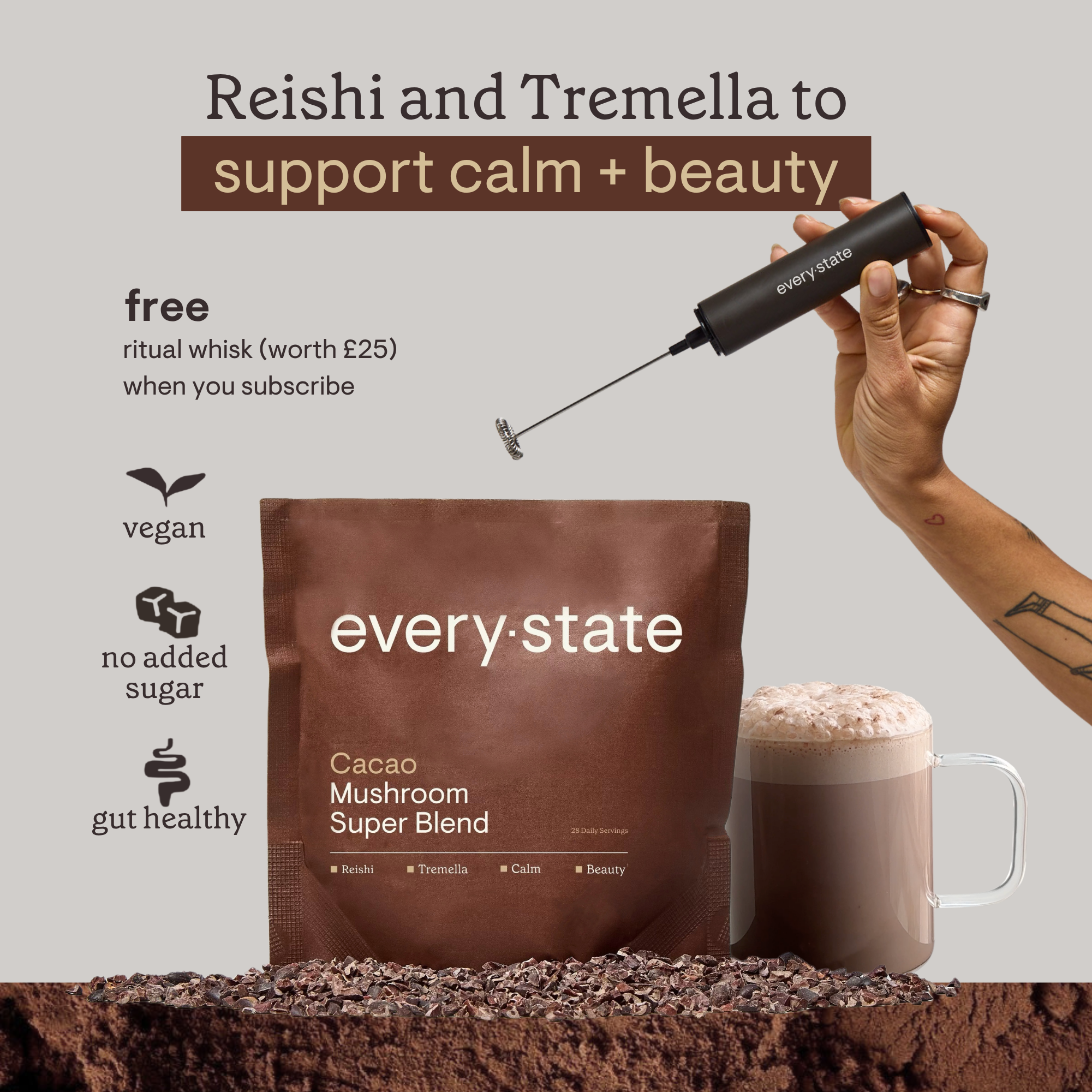 Cacao + Mushroom Super Blend