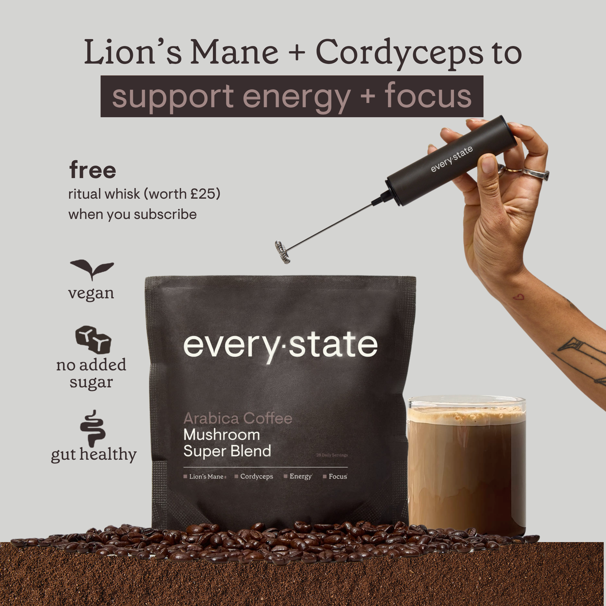 Arabica Coffee + Mushroom Super Blend