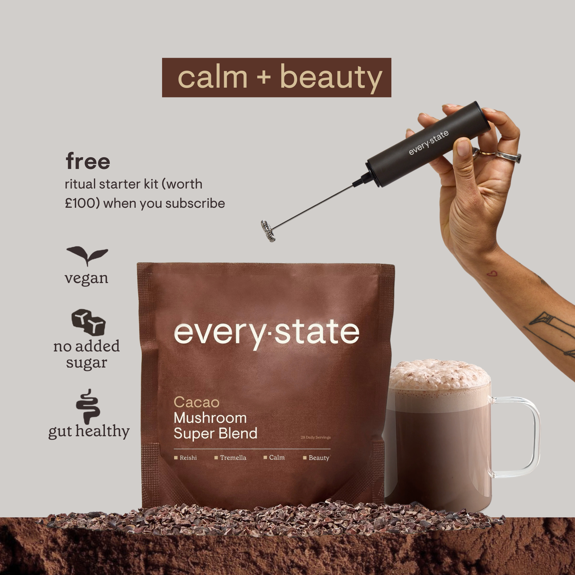 Cacao + Mushroom Super Blend